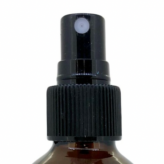 Black Spray Caps For 4oz Boston Round Bottles (6-Pack)