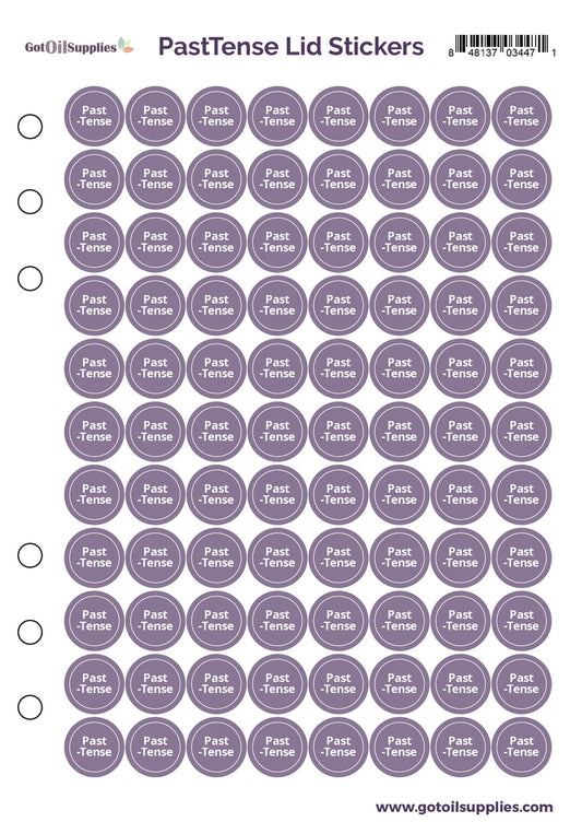 PastTense® dōTERRA® Lid Stickers