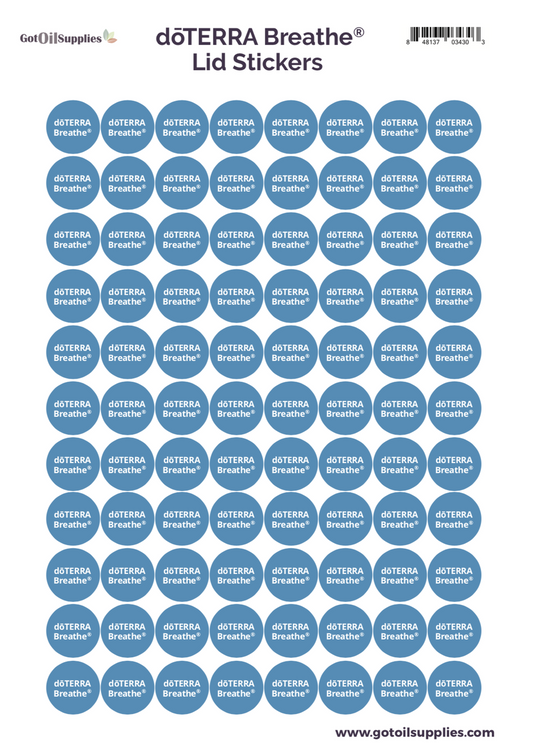 dōTERRA Breathe® Lid Stickers